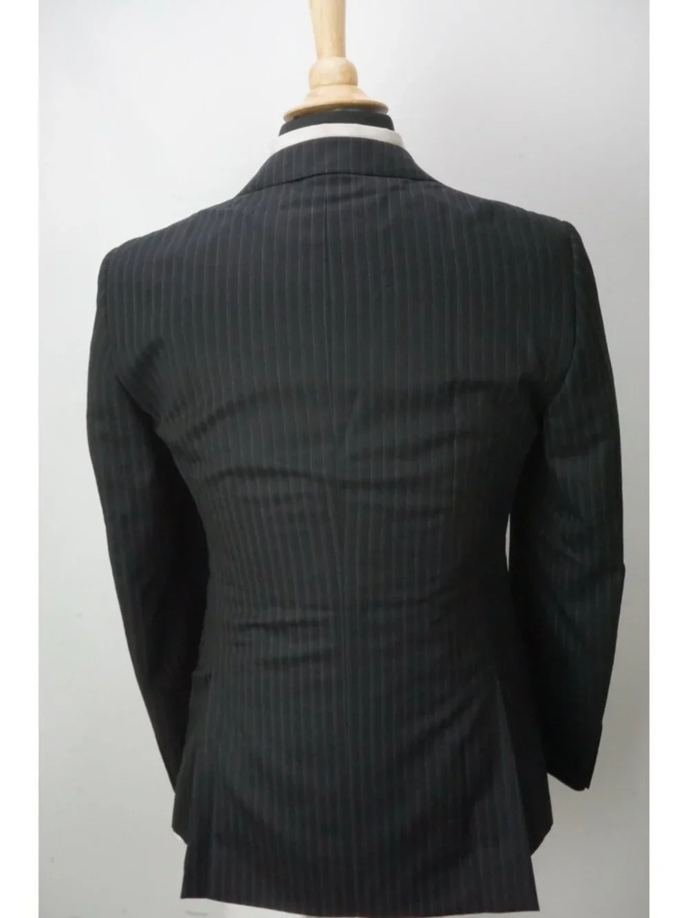 Gucci Black Striped 100% Wool 2 Pc Suit Jacket Pants 46 EU BRAND NEW